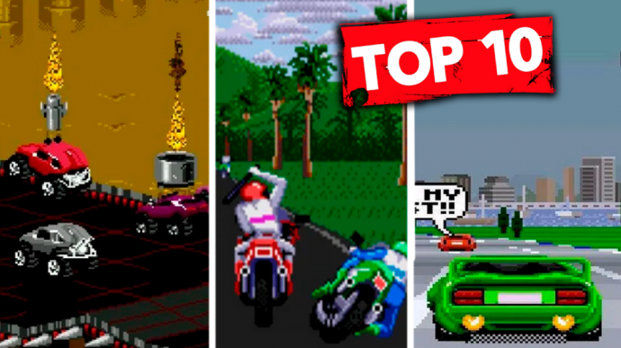 Топ-10 лучших гоночных игр на приставке «Sega mega drive 2»