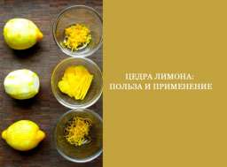 Польза и применение цедры лимона