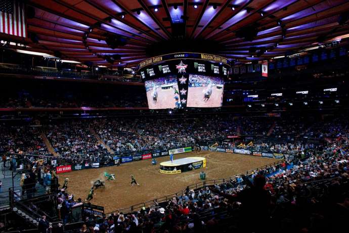 Лучшие наездники на быках поборолись за $100 000 в Нью-Йорке