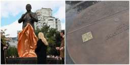 Памятник Кобзону в Москве превратили в наркомагазин, разместив QR-коды на пластинках