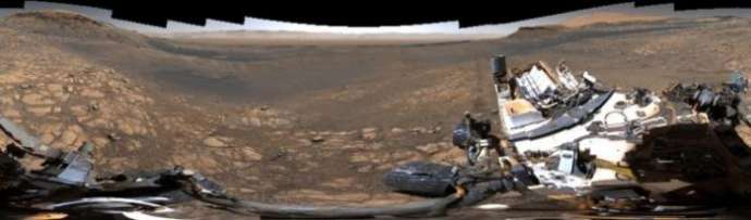 НАСА показало инопланетные пейзажи Марса со следами марсохода «Кьюриосити» (+видео)