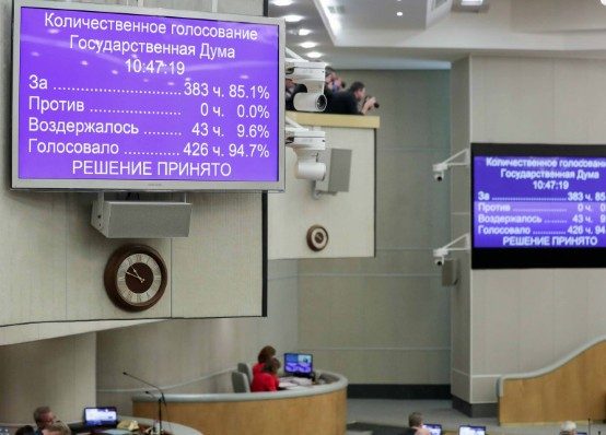 Госдума одобрила поправки в Конституцию, включая поправку об обнулении срока Путина