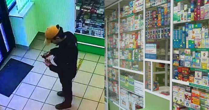 «Мелочь возьмешь?»: в Мурино воришка с ножом ограбил аптеку и унёс 1200 рублей