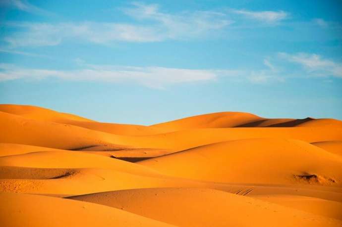 Какова толщина слоя песка в пустынях? (6 фото)