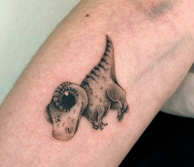 Крутые татуировки для любителей динозавров