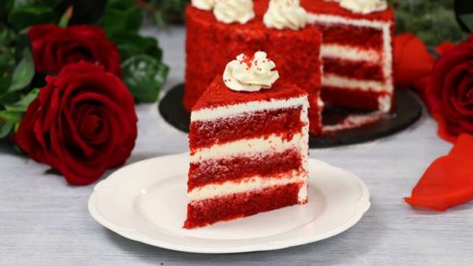 Торт «Красный Бархат» (Американский десерт)