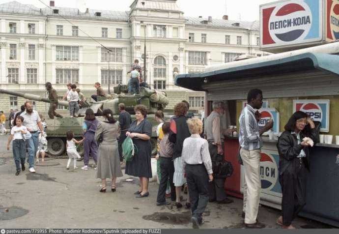 Советская Москва в 1991 году