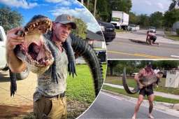 Боец ММА голыми руками усмирил 2,5-метрового аллигатора, бродящего по улицам Джексонвилля