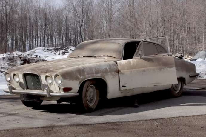 Видео: раритетный Jaguar отмыли после 30-летнего забвения