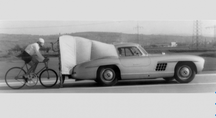 Как Mercedes-Benz помог установить рекорд скорости для велосипеда — 204 км/ч
