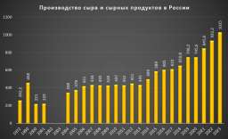 Сделано в России. Производство сыра в России. Преодолена отметка в миллион тонн сыра в год